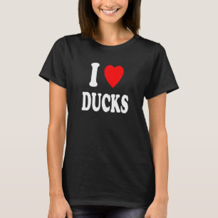 I Heart Love Ducks Favourite Animal Park Wildlife T-Shirt