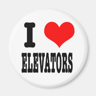 I HEART (LOVE) ELEVATORS MAGNET