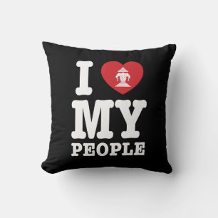 I Heart (Love) Erawan My Lao People Cushion