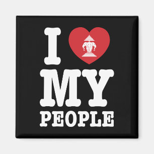 I Heart (Love) Erawan My Lao People Magnet