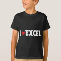 I Heart Love Excel Data Spreadsheet Lover