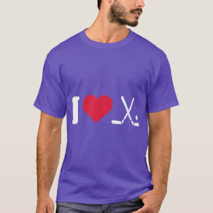 I Heart Love Field HockeyUnisex T-Shirt