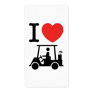 I Heart (Love) Golf Cart
