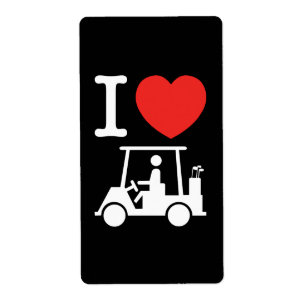 I Heart (Love) Golf Cart