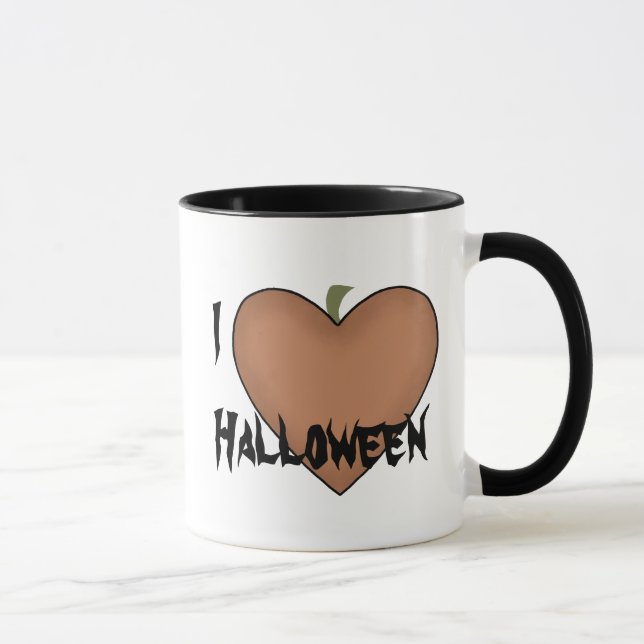 I Heart (Love) Halloween Mug (Right)