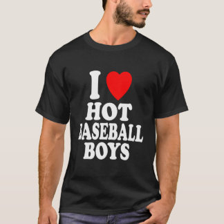 I Heart (Love) Hot Baseball Boys Sporty Athlete Hi T-Shirt