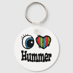 I Heart (Love) Hummer Key Ring