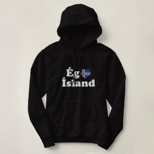 I Heart (Love) Iceland [Ég Elska Ísland] Icelandic Hoodie