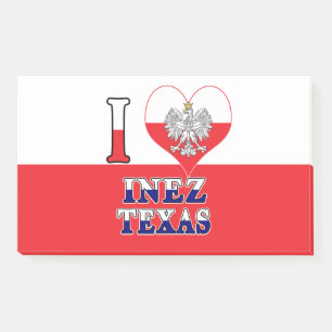 I Heart Love Inez Texas Post-it Notes