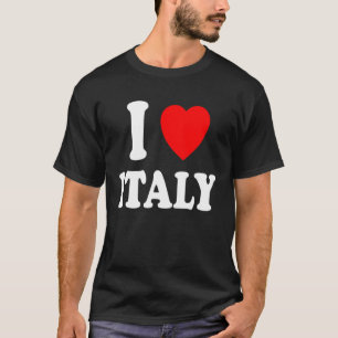 I Heart Love Italy Travel Home Tourism Vacation He T-Shirt