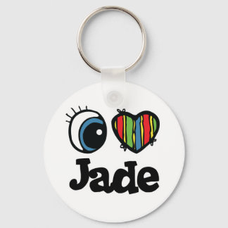 I Heart (Love) Jade Key Ring