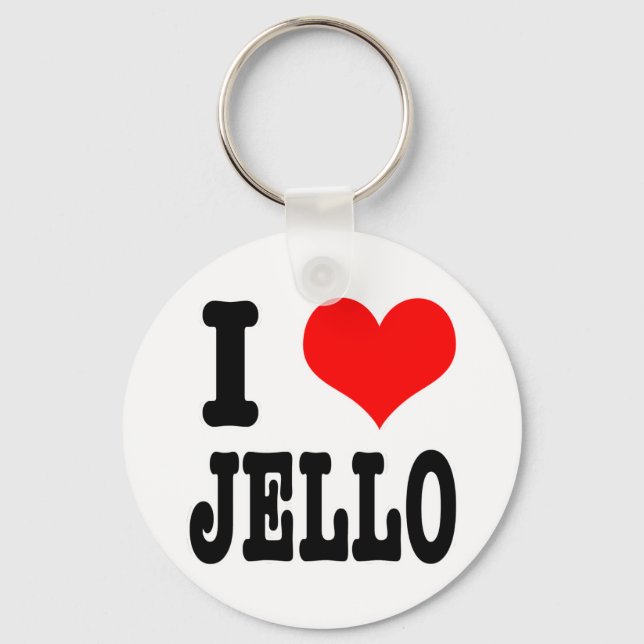 I HEART (LOVE) jello Key Ring (Front)