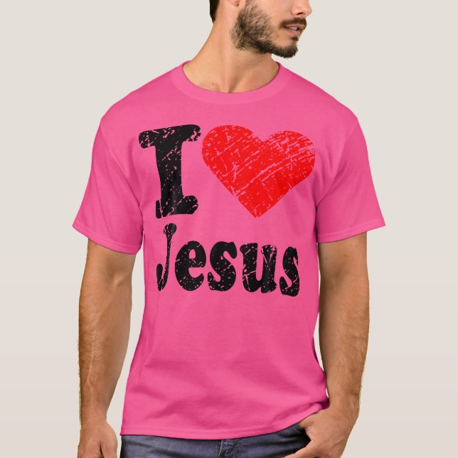 I Heart Love Jesus Christ Christian Quote n Kid T-Shirt (Front)