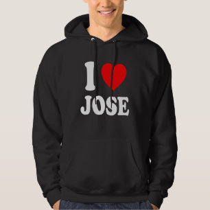 I Heart Love Jose Cute Matching Couple Spouse Hoodie
