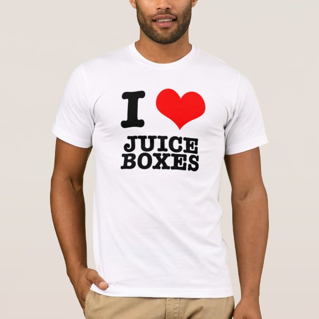 I HEART (LOVE) JUICE BOXES T-Shirt (Front)