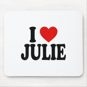 I Heart Love Julie _1 Mouse Pad