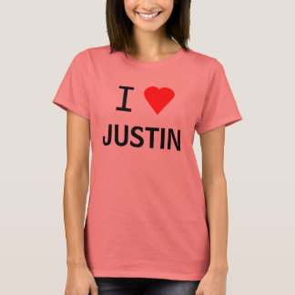 I Heart (Love) Justin Or ? T Shirt