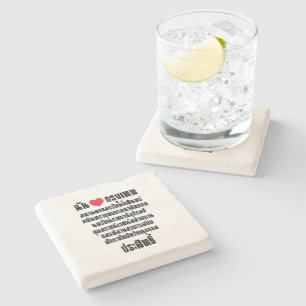 I Heart [Love] Krung Thep Maha Nakhon ... Stone Coaster