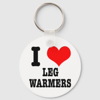I HEART (LOVE) LEG WARMERS KEY RING