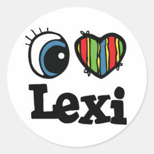 I Heart (Love) Lexi Classic Round Sticker