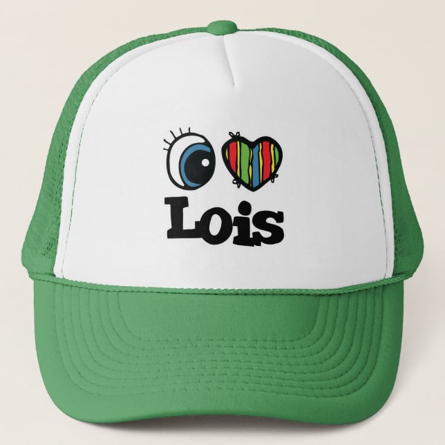 I Heart (Love) Lois Trucker Hat (Front)