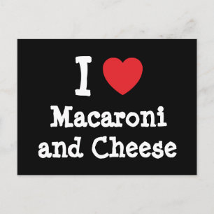 I heart (love) Macaroni and Cheese Postcard