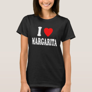 I Heart Love Margarita Cute Matching Couple Spouse T-Shirt