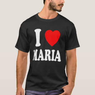I Heart Love Maria Cute Matching Couple Spouse T-Shirt