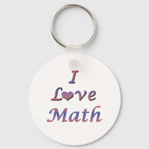 I Heart (Love) Math Key Ring