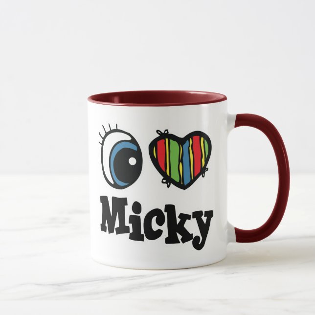 I Heart (Love) Micky Mug (Right)