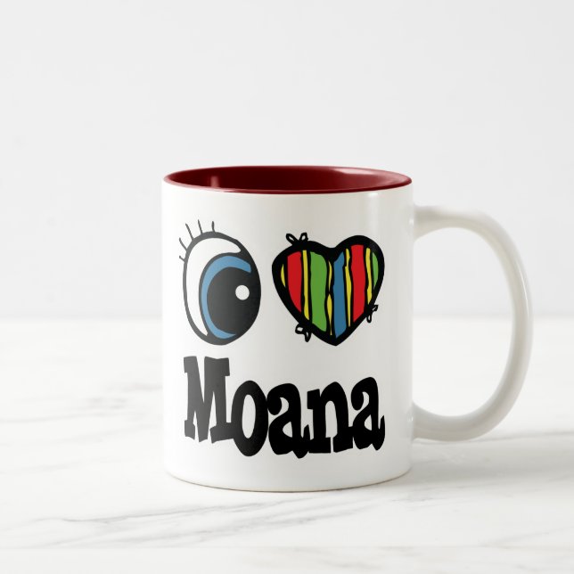 I Heart (Love) Moana Two-Tone Coffee Mug (Right)
