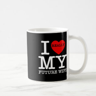I Heart Love My Future Wife Marriage Fiance Groom  Coffee Mug