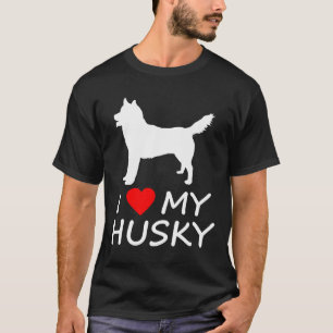 I Heart Love My Husky T-Shirt