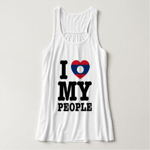 I Heart (Love) My Lao People Singlet