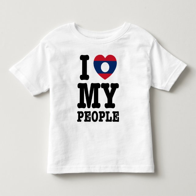 I Heart (Love) My Lao People Toddler T-Shirt (Front)