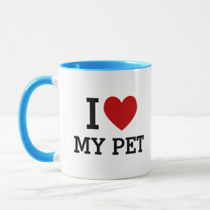 I Heart Love My Pet Mug – Cute Animal Lover Gift