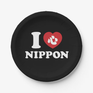 I HEART [LOVE] NIPPON PAPER PLATE