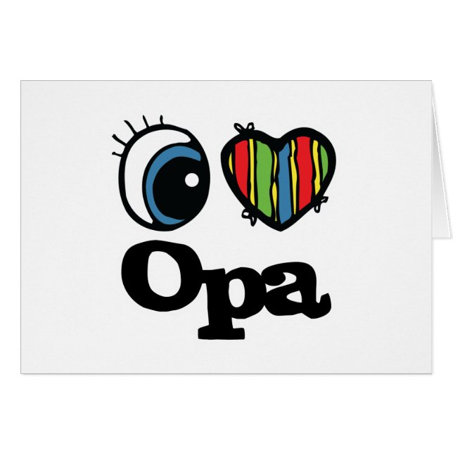 I Heart (Love) Opa (Front Horizontal)