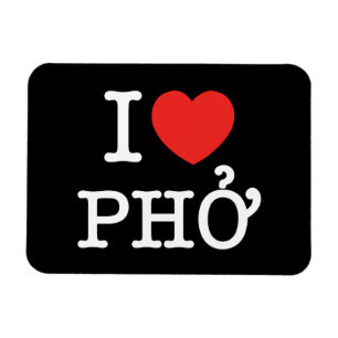 I Heart (Love) Pho Magnet