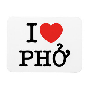 I Heart (Love) Pho Magnet