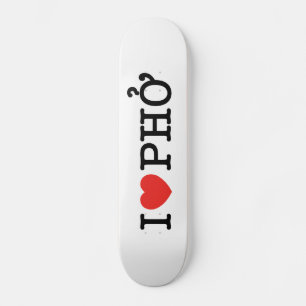 I Heart (Love) Pho Skateboard