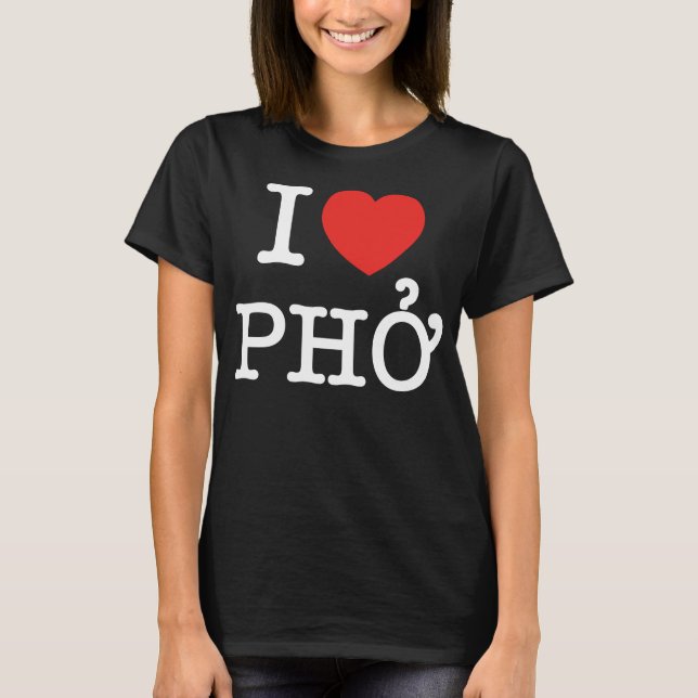 I Heart (Love) Pho T-Shirt (Front)