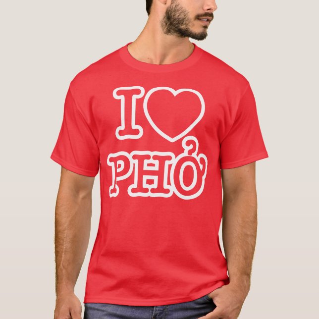 I Heart (Love) Pho T-Shirt (Front)