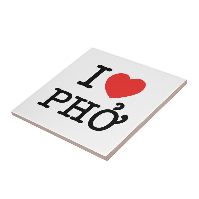 I Heart (Love) Pho Tile (Side)