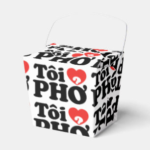I Heart (Love) Pho (Tôi ❤ PHỞ) Vietnamese Lan Favour Box
