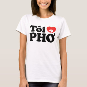 I Heart (Love) Pho (Tôi ❤ PHỞ) Vietnamese Lan T-Shirt