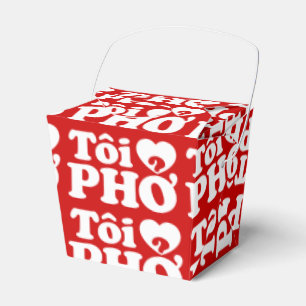 I Heart (Love) Pho (Tôi ❤ PHỞ) Vietnamese Language Favour Box