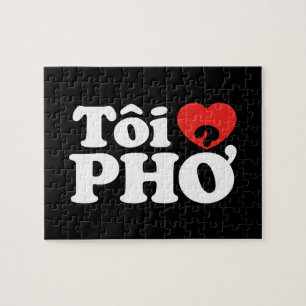 I Heart (Love) Pho (Tôi ❤ PHỞ) Vietnamese Language Jigsaw Puzzle