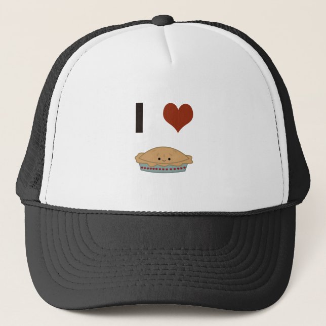 I heart (love) Pie Trucker Hat (Front)