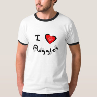I Heart - Love Puggles T-Shirt